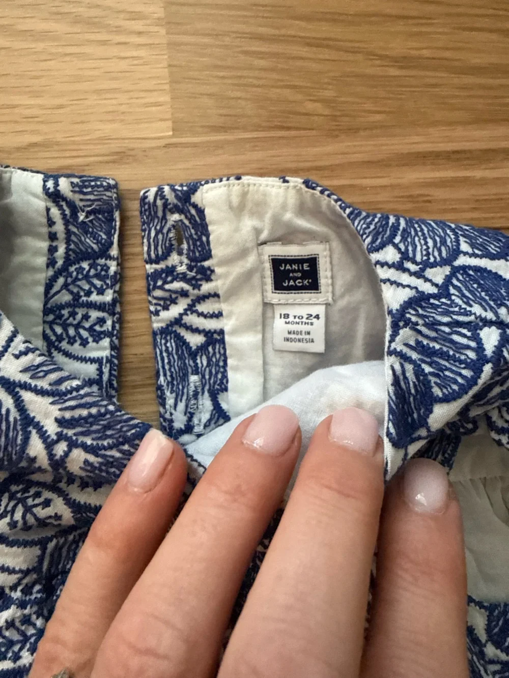 Janie and Jack Navy Blue Floral Skort